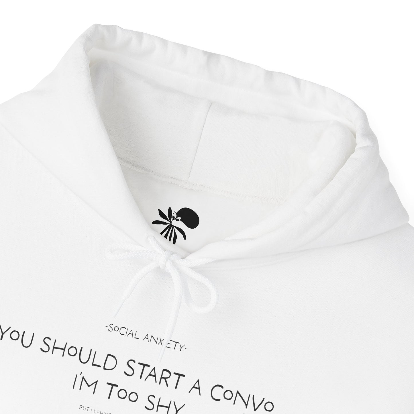 Unisex Bisexual Conversation Starter Hoodie Taki the Tako | You Should Start a Convo, I'm too shy.